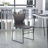 Flash Furniture Gray Plastic Stack Chair RUT-438-GY-GG